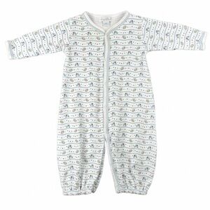KISSY KISSY Like New Baby Boy Football Pima Snap Converter Gown/Romper - NB